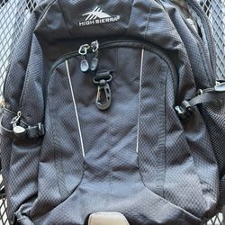 High Sierra  Backpack Space For Computer. New Without Tag    1 Mesh Bottle Holders 