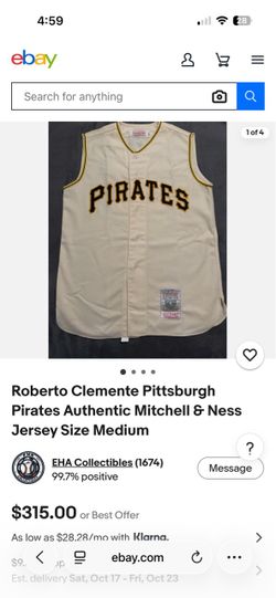 🔥 Roberto Clemente  Pittsburgh Pirates MLB Jersey ⚾ 20+ Years Old | Premium Stitching