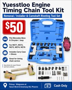 Yuesstloo Mercedes-Benz Engine Timing Chain Removal & Riveting Tool Kit