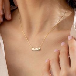 Sterling Silver 925  MAMA Necklace/ collar MAMA