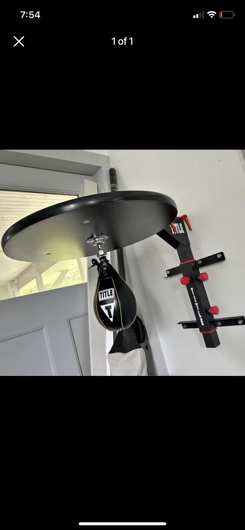 Title Speed Bag With Adjustable Stand