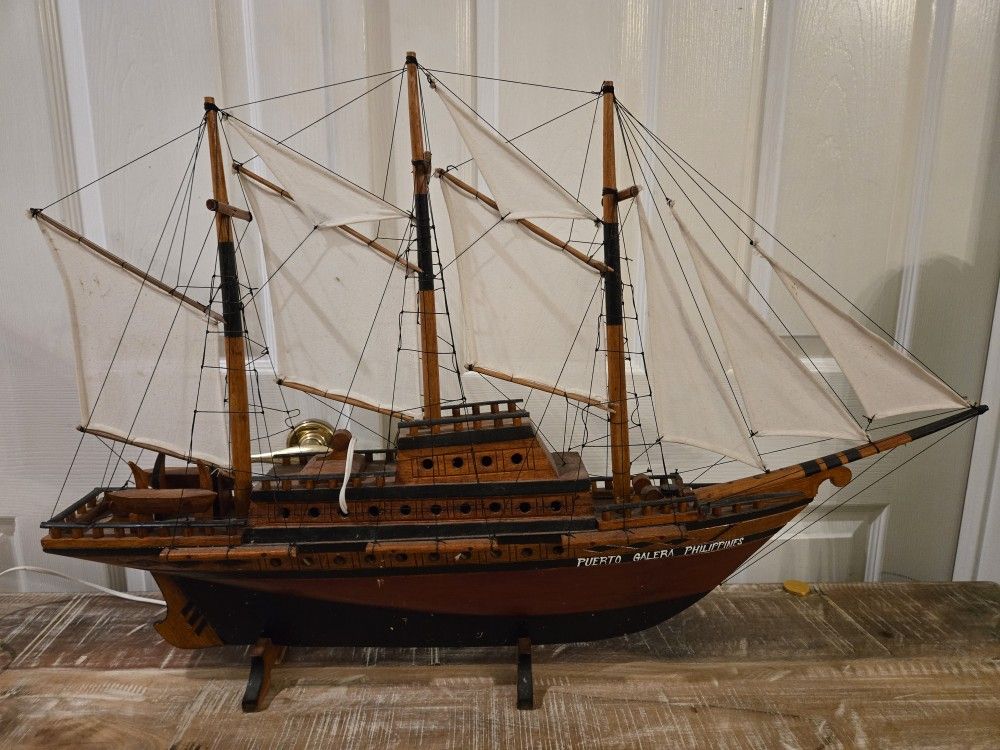 Philippine Gallon Trade Wood Boat Size 32" X 16"