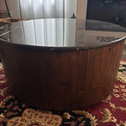 Round coffee table 39 1/4” X 18” high