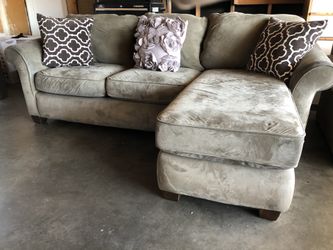 Macy’s sectional w movable chaise or couch w ottoman