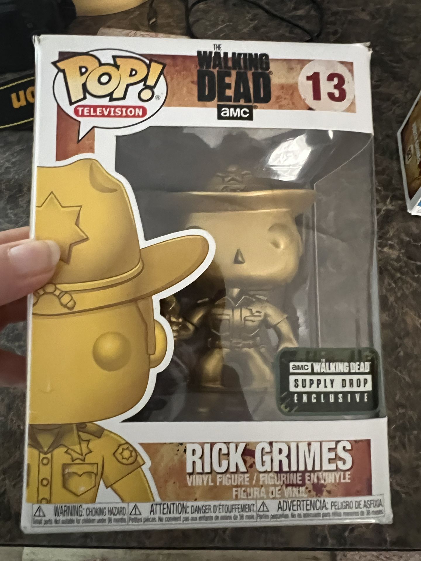 Walking Dead GOLD Rick Grimes Funko Pop