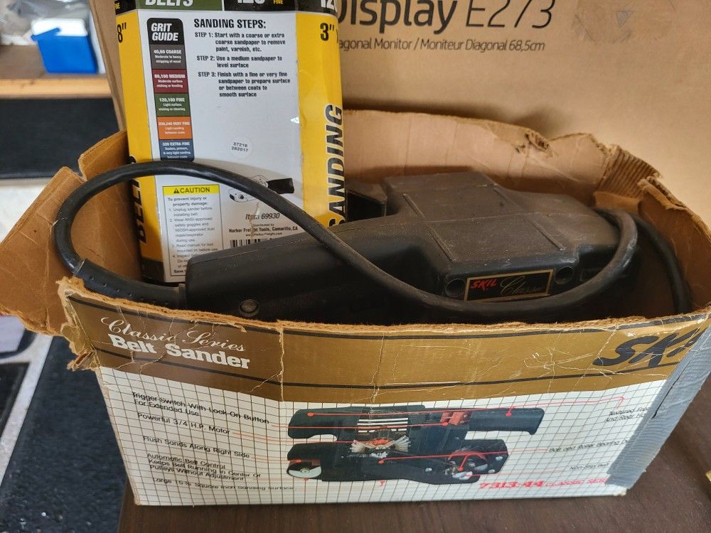 SKILL 3/4 H.P. 3" BELT SANDER & EXTRA SANDING PAPER