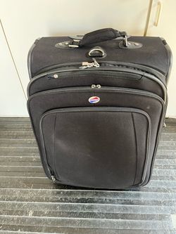 American Tourister Black Rolling Carry-On Suitcase