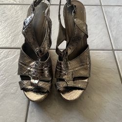 BCBGeneration Metallic Sandals size 9-9.5