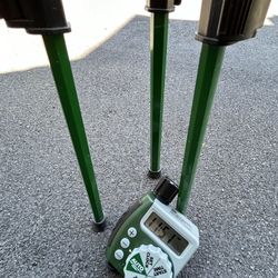 Orbit timer and single-outlet sprinkler