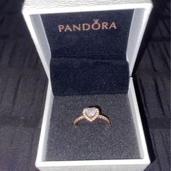 Rose Gold Pandora Ring Size 5
