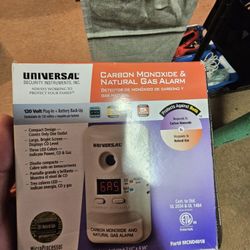 Universal Carbon Monoxide & Natural Gas Alarm