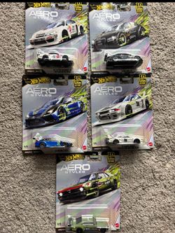 Aero style hotwheels full set