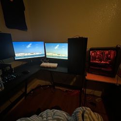 Dual Monitor Pc Setup 