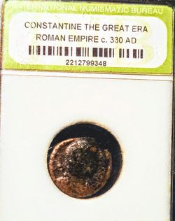 Ancient Roman Empire coin 330 AD!