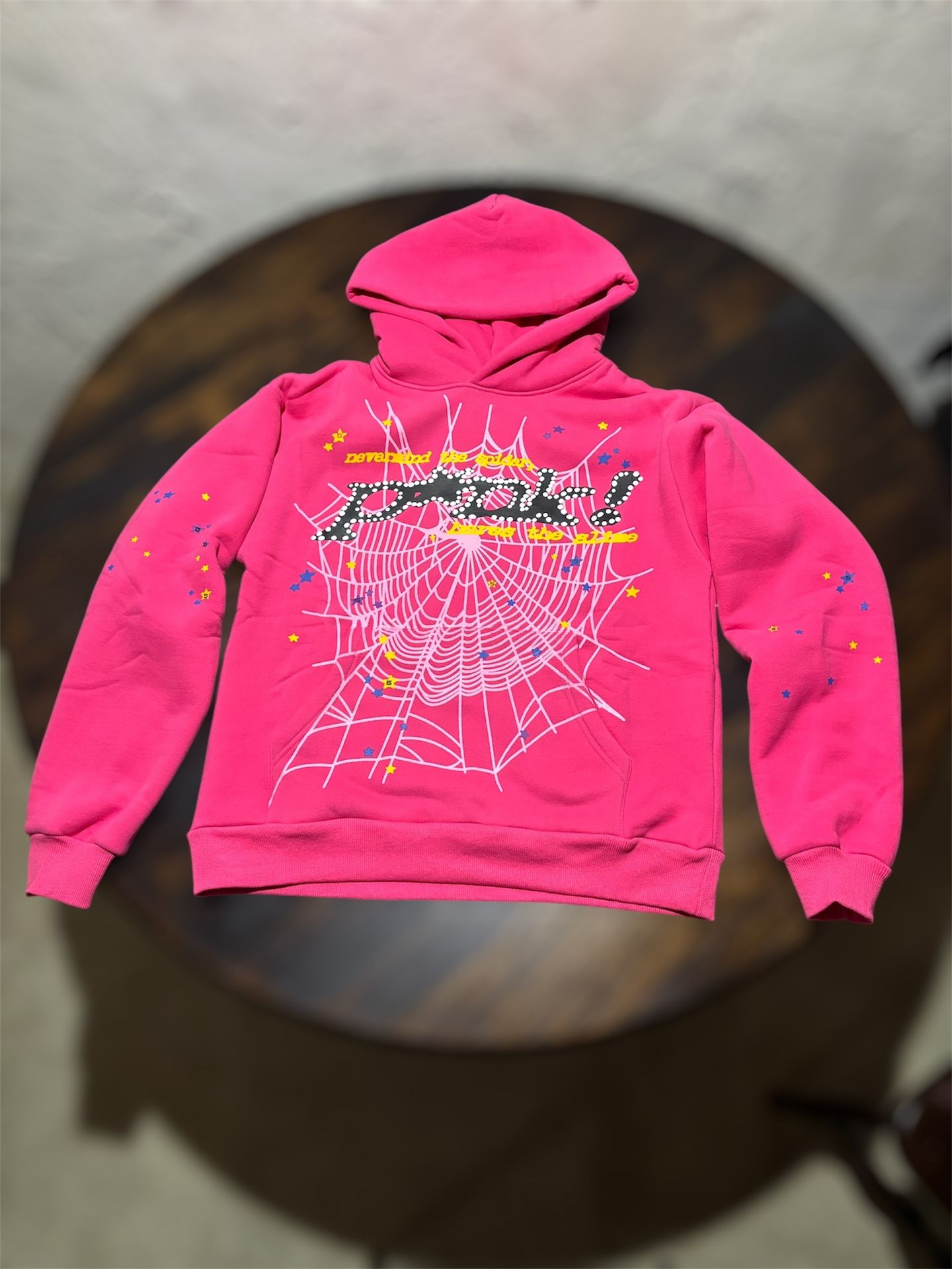 Brand New Pink Sp5der Hoodie (men’s Medium)