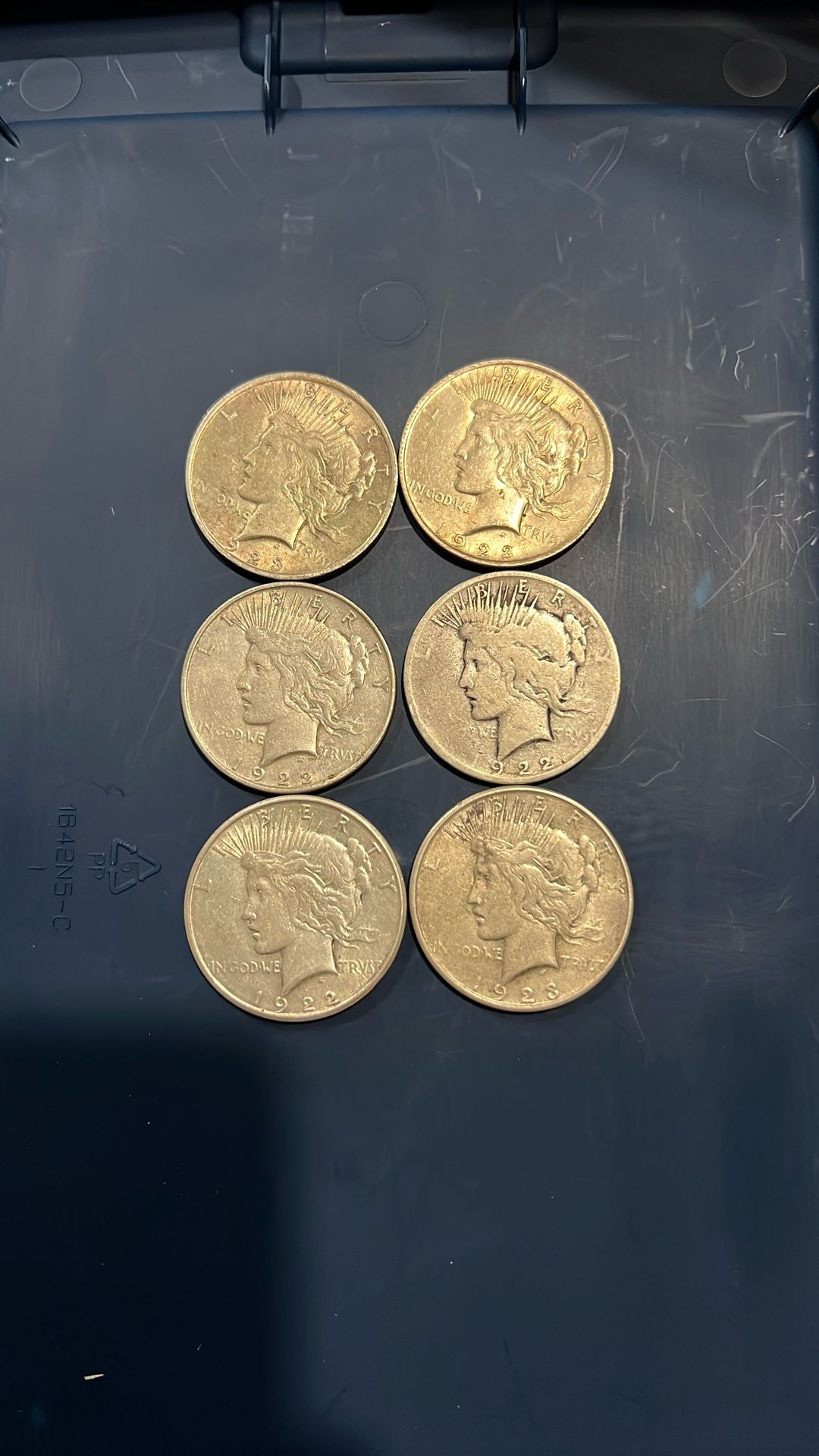 (6) Peace dollars