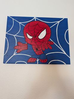 Spiderman painting 16x12