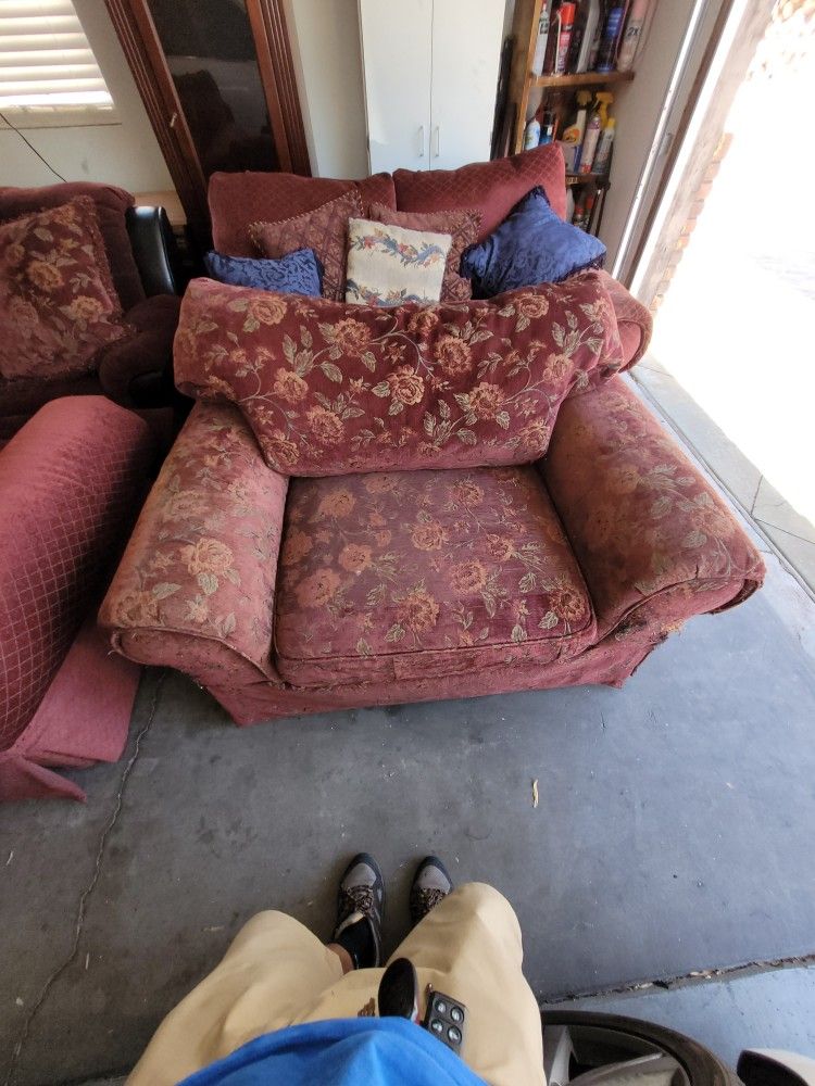 Three Pieces Sofa Set. $1