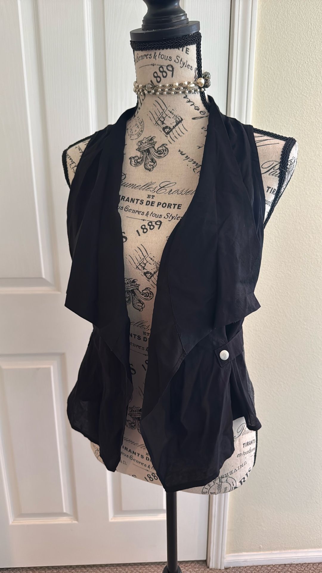 Black And Grey Vest