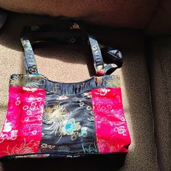 Asian Inspired Red Silk Purse