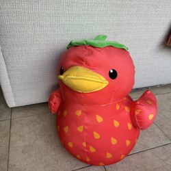 XL Strawberry duck Plush