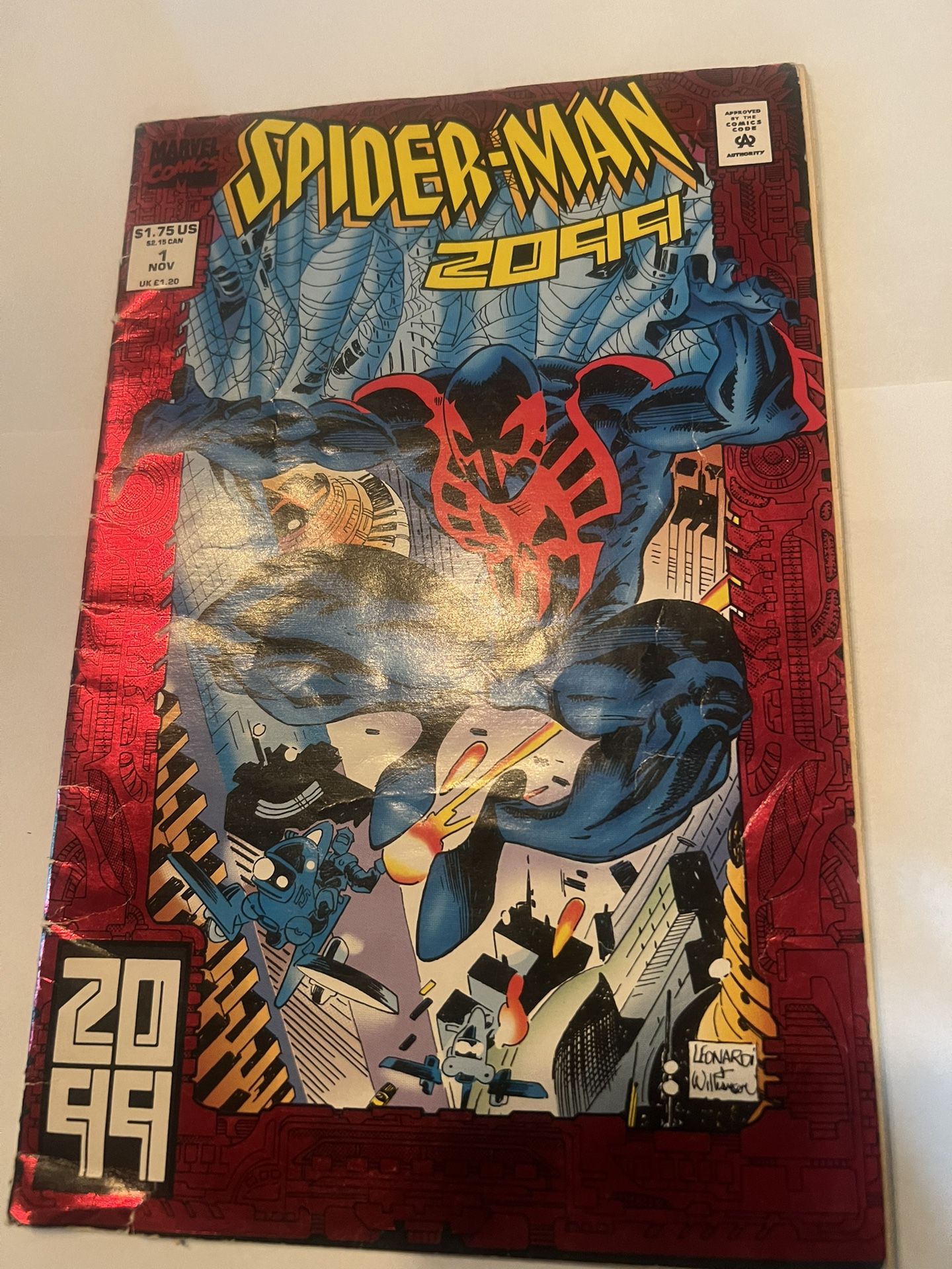 First apperance of spiderman 2099 November 1992