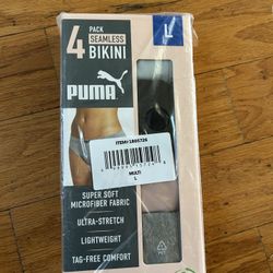 NWT Puma women seamless bikini 4 pack Size L