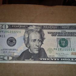 A Twenty Dollar Tri Note 