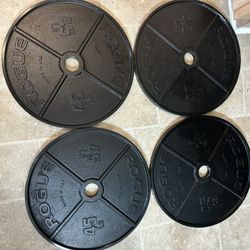 Four 45 LB ROGUE USA Metal Weight Plates/693.00 @ Rogue 