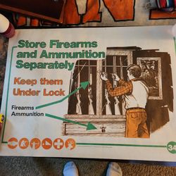 Hunter Safety Posters From The 80s ,3.00 Each