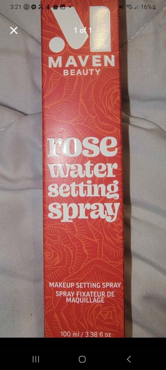 Mavern Beauty Rose Water Setting Spray