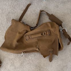 Saddleback Leather Military Duffle Bag – Full Grain Leather