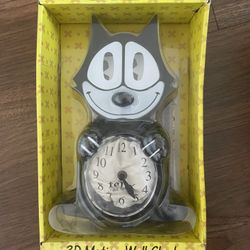 Vintage Felix The Cat 3d Motion Clock
