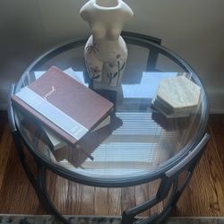 Glass Coffee Table Set