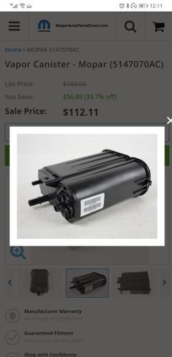 Jeep vapor canister
