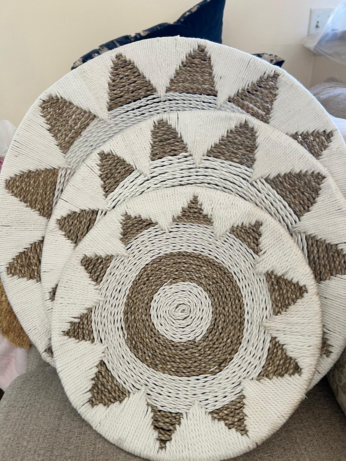 Cotton Plate Handmade Woven Nautical Wall sculpture