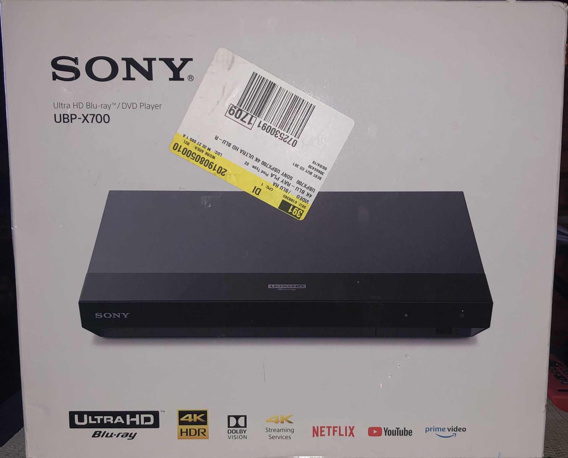 Sony Ultra HD 4K Blu-ray player