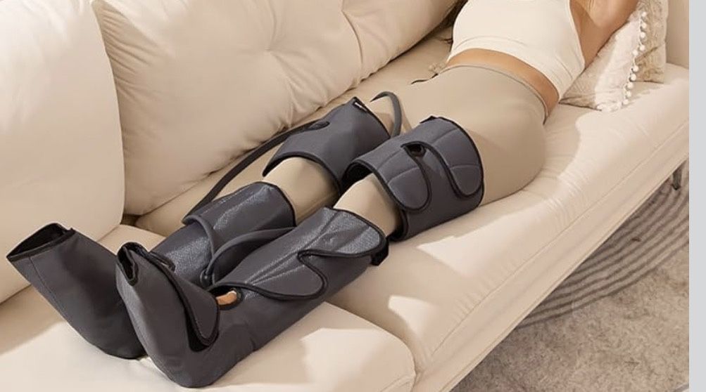 Leg Massager and Compression, Legs Massage for Circulation and Pain Relief.