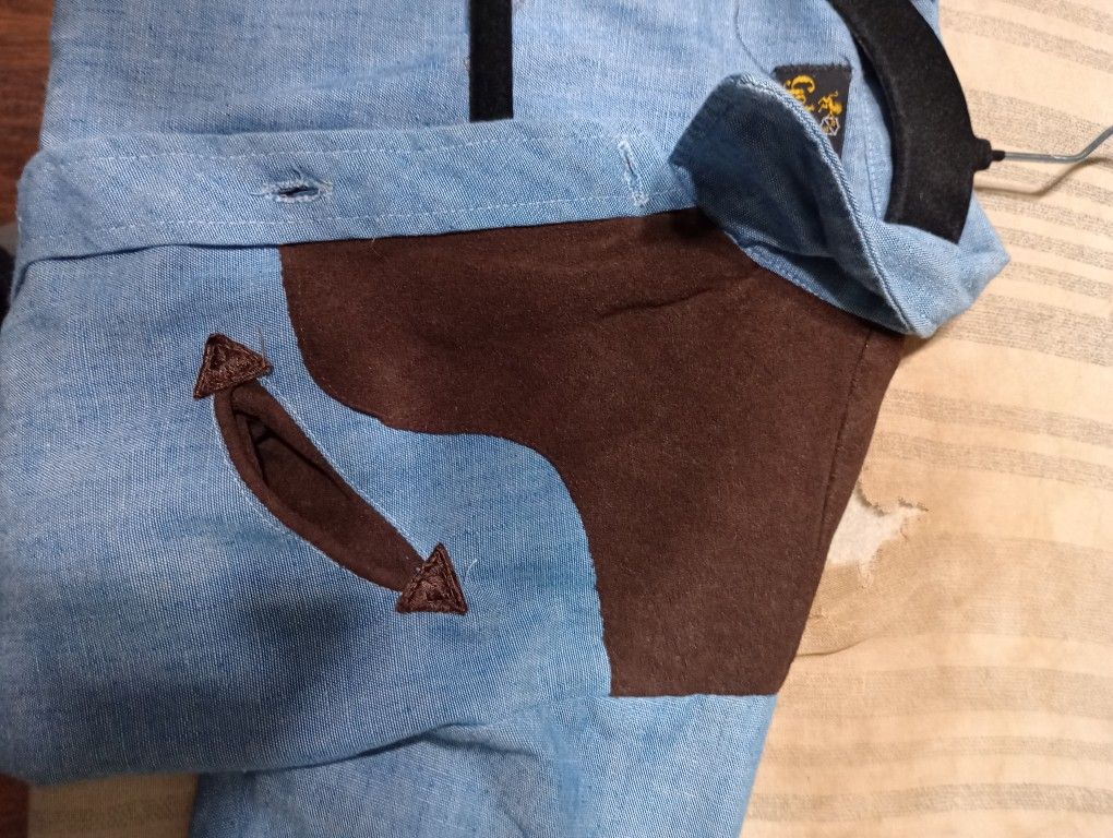 Long Sleeve Cowboy Denim Shirt