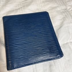 Louis Vuitton Blue Epi Bifold Wallet