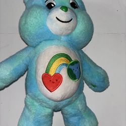 2021 Carebear Heart Rainbow Earth Bear