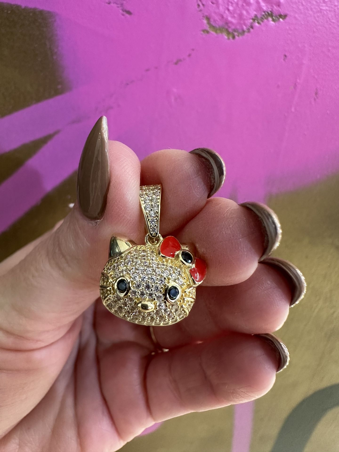 14k KITTY CHARM
