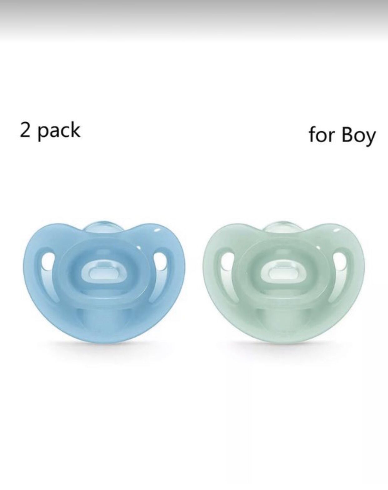 2 pacifiers for boys