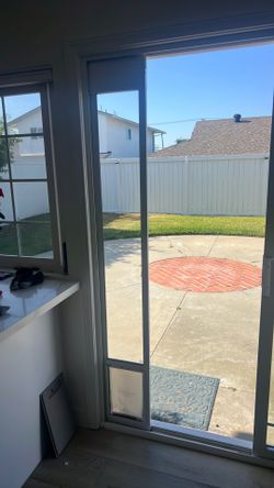 Sliding glass door doggie door insert – renter friendly