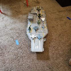 Vintage Red Box Air Craft Carrier