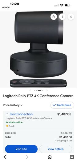 Logitech rally conformance cameras