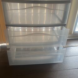 3 Drawer Plastic Container 