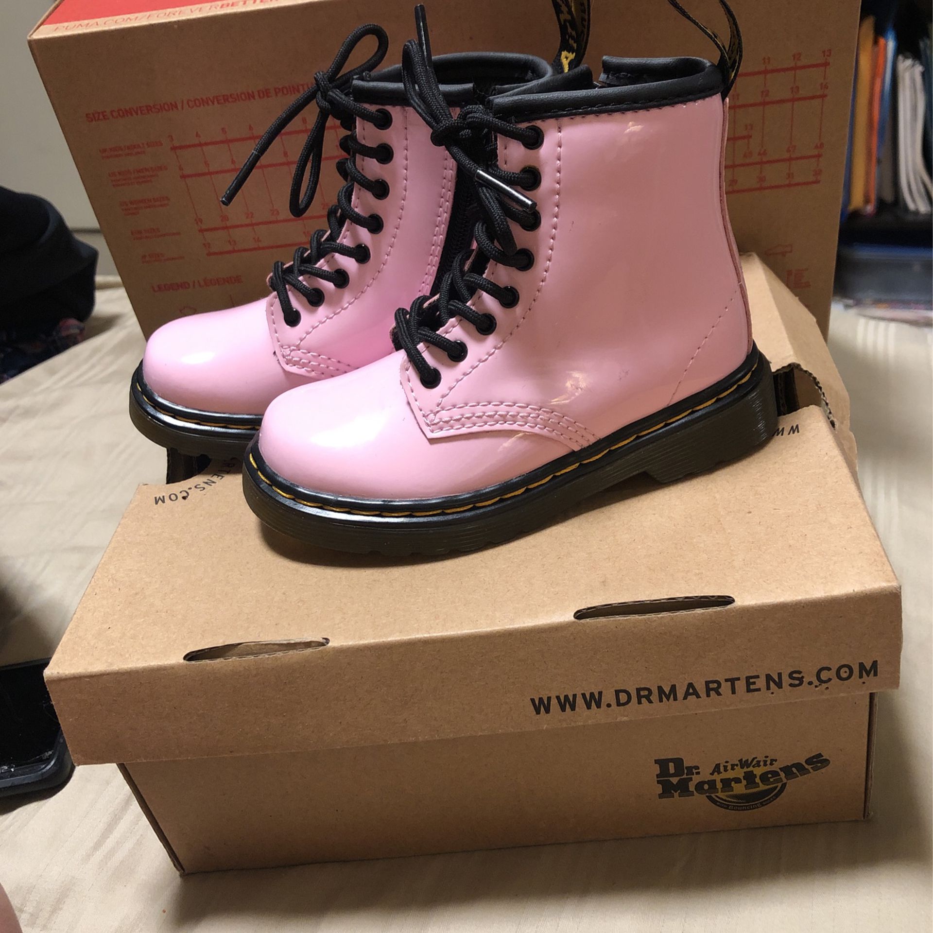 Brand New Kids Pink Dr. Martens Boots