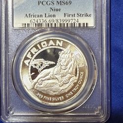 2017 1oz African Lion Silver Coin