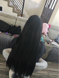 Human hair extensions with install